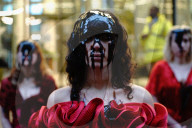 Fossil Free London Stages Creative Oil Stunt In London