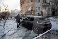 Russian Drone Hits Residential Buildings - Kyiv