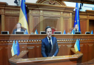 NATO Secretary General Mark Rutte addresses Ukrainian Parliament - Kyiv