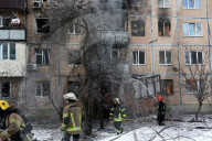 Russian Drone Strikes Five-Story Building - Kharkiv