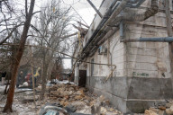 Russian Drone Strikes Apartment Block in Odesa