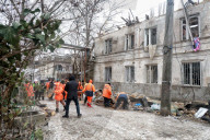 Russian Drone Strikes Apartment Block in Odesa