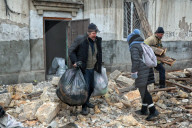 Russian Drone Strikes Apartment Block in Odesa