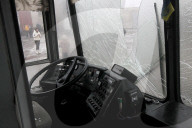 Russian Drones Attack Trolleybus Depot - Ukraine