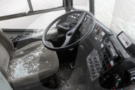 Russian Drones Attack Trolleybus Depot - Ukraine