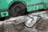Russian Drones Attack Trolleybus Depot - Ukraine