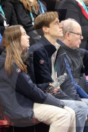 Winter Olympics - Prince Albert and Princess Alexandra At Milano Ice Skating Arena
