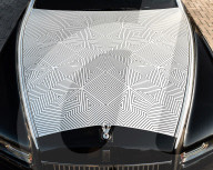 Bespoke laser etched Rolls-Royce