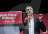 Francois Ruffin at Presidential Elections Meeting - Paris