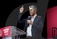 Francois Ruffin at Presidential Elections Meeting - Paris