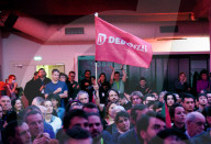 Francois Ruffin at Presidential Elections Meeting - Paris