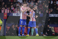 Demi-finale de la Coupe du Roi d'Espagne entre l'Atlético de Madrid et le FC Barcelone (4-0) à Madrid