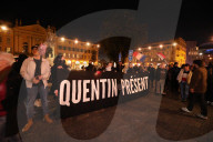 Rassemblement en hommage au militant nationaliste Quentin Deranque place Garibaldi à Nice