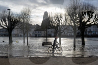 Flooding Following Rainfall And The Rising Of The Charente River - France