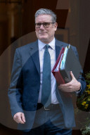Starmer Departs Downing Street For PMQs