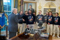 Trump releases fake video of US hockey player insulting Canadians