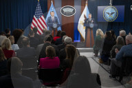 Hegseth on defensive while fielding reporter questions on Iran war