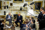 Trump hosts German Chancellor Merz in Oval Office