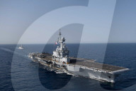 French navy aircraft carrier Charles de Gaulle