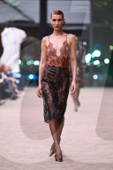 Défilé Saint Laurent "Collection Femme Prêt-à-Porter Automne/Hiver 2026-2027" lors de la Fashion Week de Paris (PFW)