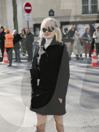 Les célébrités au défilé Courrèges "Collection Femme Prêt-à-Porter Automne/Hiver 2026-2027" lors de la Fashion Week de Paris (PFW)