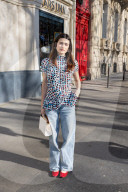 Arrivées au défilé Dries Van Noten Collection Femme Prêt-à-Porter Automne/Hiver 2026-2027 lors de la Fashion Week de Paris (PFW) au Lycée Carnot