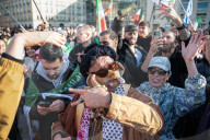 Irani exiles hold  rally supporting prince Reza Pahlevi