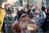 Irani exiles hold  rally supporting prince Reza Pahlevi