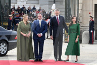 Spanish Royal Couple Receives the Grand Dukes of Luxembourg - Madrid