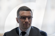 Press Conference Held By Bardella And Allisio In Marseille - France