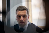 Press Conference Held By Bardella And Allisio In Marseille - France