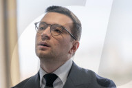 Press Conference Held By Bardella And Allisio In Marseille - France