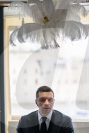 Press Conference Held By Bardella And Allisio In Marseille - France