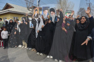 Shia Muslims in Kashmir mourn Iran leader Ali Khamenei