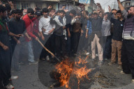Shia Muslims in Kashmir mourn Iran leader Ali Khamenei