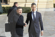 Meeting of Ukrainian President and Dutch PM in Kyiv - Ukraine