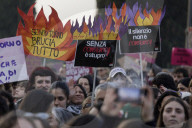 Demonstration for Women's Day In Roma - Ital
