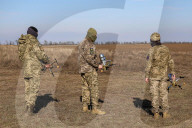 Soldiers From Khanter Interceptor Drone Group - Ukraine