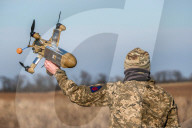 Soldiers From Khanter Interceptor Drone Group - Ukraine