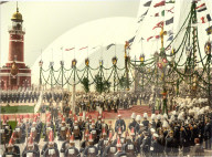 opening of the kiel canal, kiel, schleswig-holstein, germany, europe, 1895, photochrom, history, historical, historic,