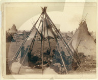 usa, america, united states, north america, indians, indian camp, tipi, war, photo john grabill, ca. 1890, women, woma