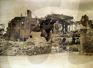 war, europe, world war i, 1917, europe, world war, color photo, autochrome, f. cuville, western front, factory, distillery, ruins, destruction, cuffies, department aisne, france