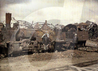 war, europe, world war i, 1917, europe, world war, color photo, autochrome, f. cuville, western front, factory, distillery, ruins, destruction, cuffies, department aisne, france