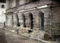 war, europe, world war i, 1917, europe, world war, color photo, autochrome, f. cuville, western front, department aisne, france, soissons, theater, ruins, destruction, remains