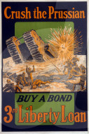 first world war, wwi, world war i, world war, war, europe, propaganda, poster, usa, american, propaganda poster, fight scene, trench, tank, explosion, prussian, war loan, war bond, bond, loan, borrowing, freedom loan, 1917