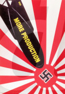 world war ii, second world war, world war, war, poster, propagana, propaganda poster, usa, american, bomb, japanese, flag, banner, target, swastika, nazi, national socialist, production, 1943