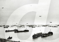 ww ii, historical, war, world war, second world war, operation overlord, overlord, invasion, panorama, ships, american, beachhead, june, 1944, barrage balloon, d-day, omaha beach, normandy, france, europe, allies, allied forces,