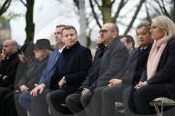 Macron at Ceremony Honoring Victims of Terrorism - Paris