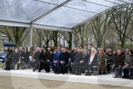 Macron at Ceremony Honoring Victims of Terrorism - Paris