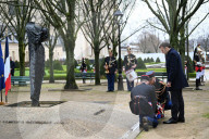 Macron at Ceremony Honoring Victims of Terrorism - Paris